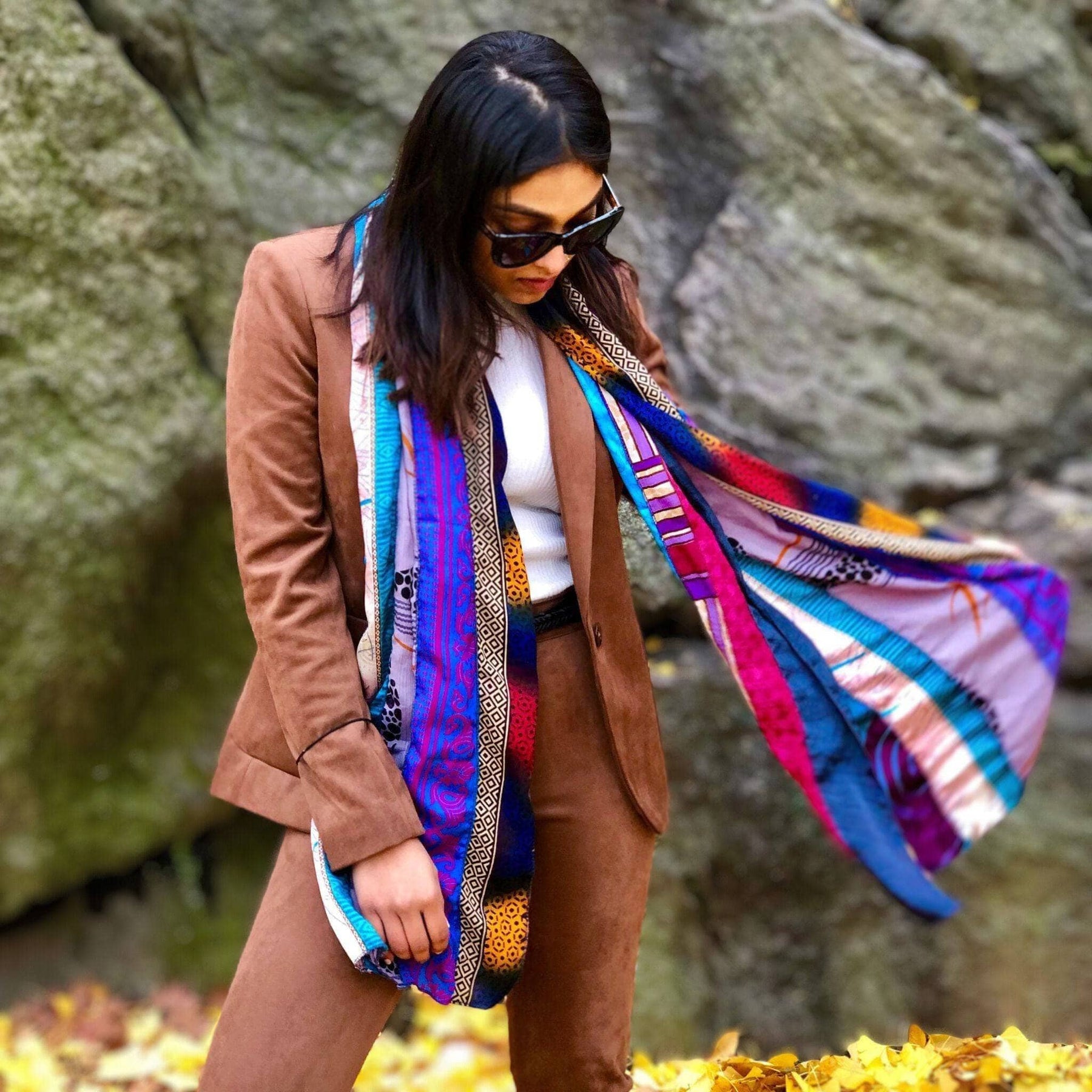 Image of Reclaimed Sari Medley Scarf