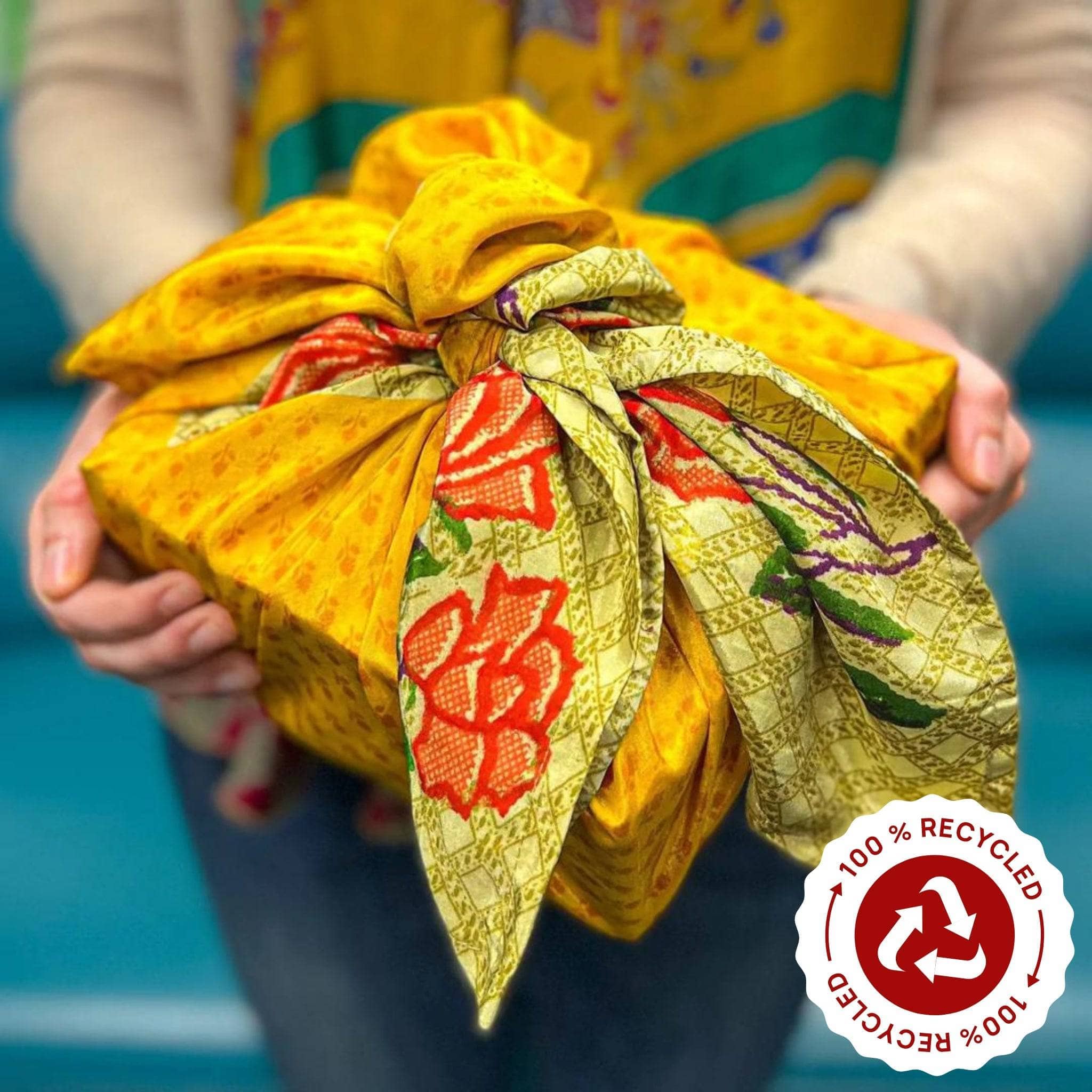 Reusable Sari Silk Gift Wrap | Darn Good Yarn