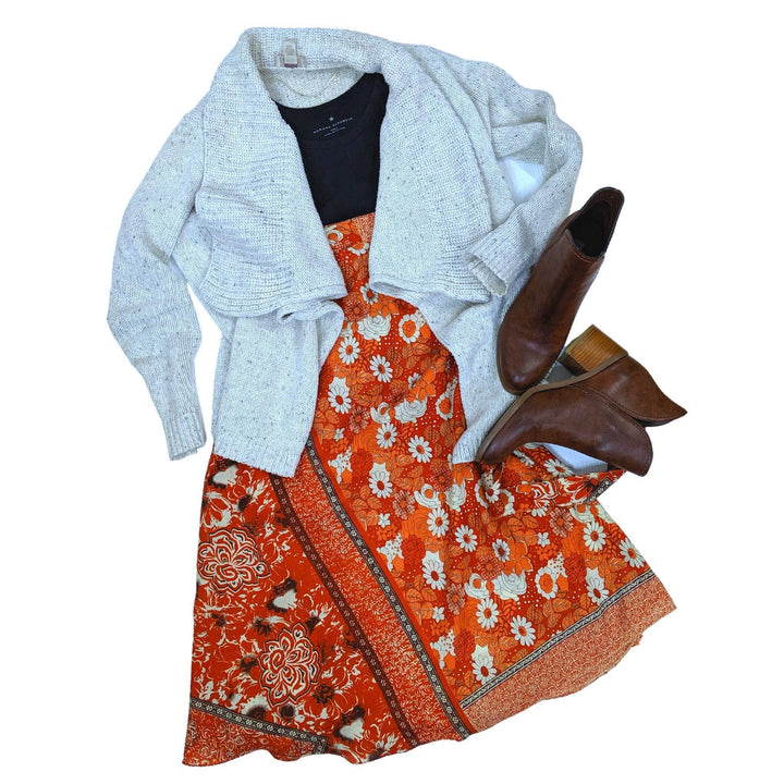 Reversible Wrap Skirt from India - Darn Good Yarn