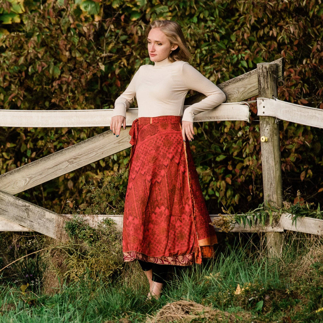 The Original Sari Wrap Skirt - Darn Good Yarn