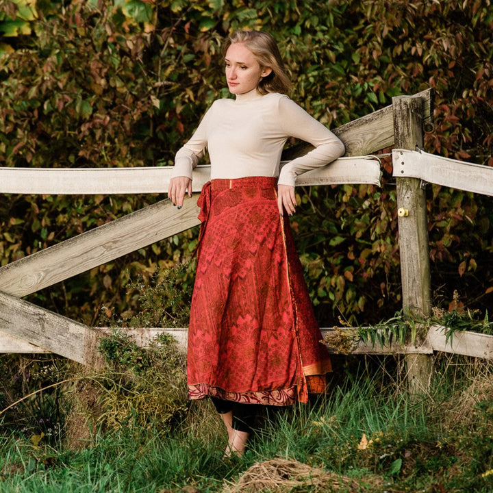 The Original Sari Wrap Skirt - Darn Good Yarn