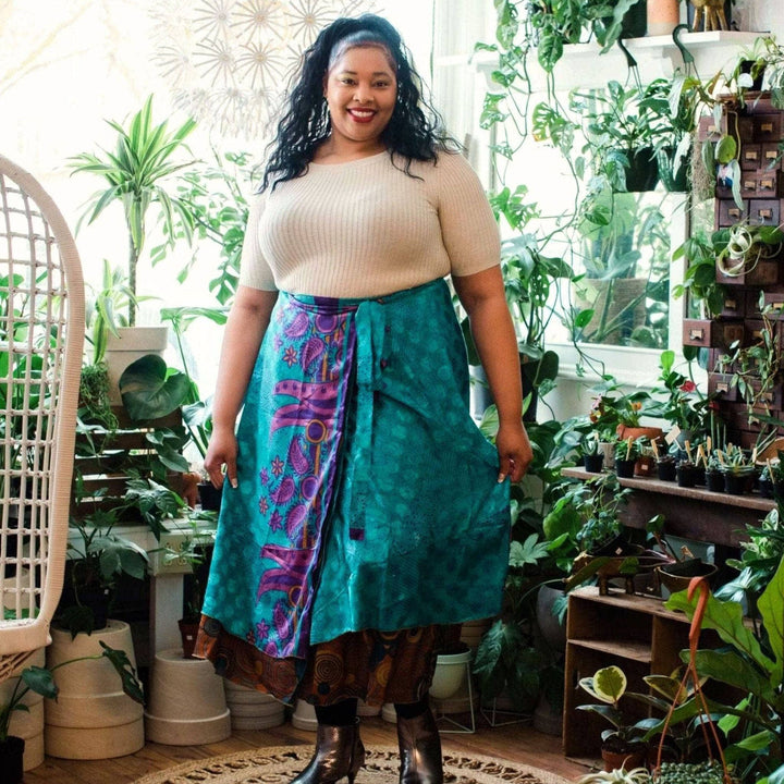 The Original Sari Wrap Skirt - Darn Good Yarn