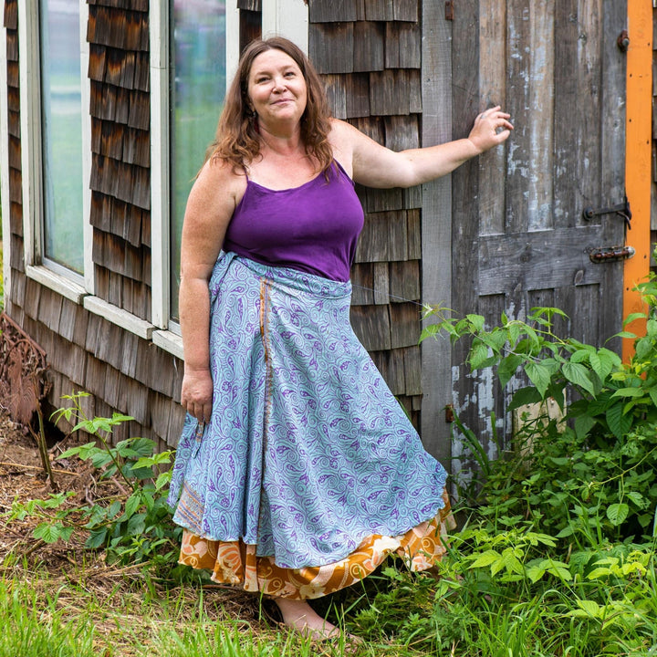 The Original Sari Wrap Skirt - Darn Good Yarn