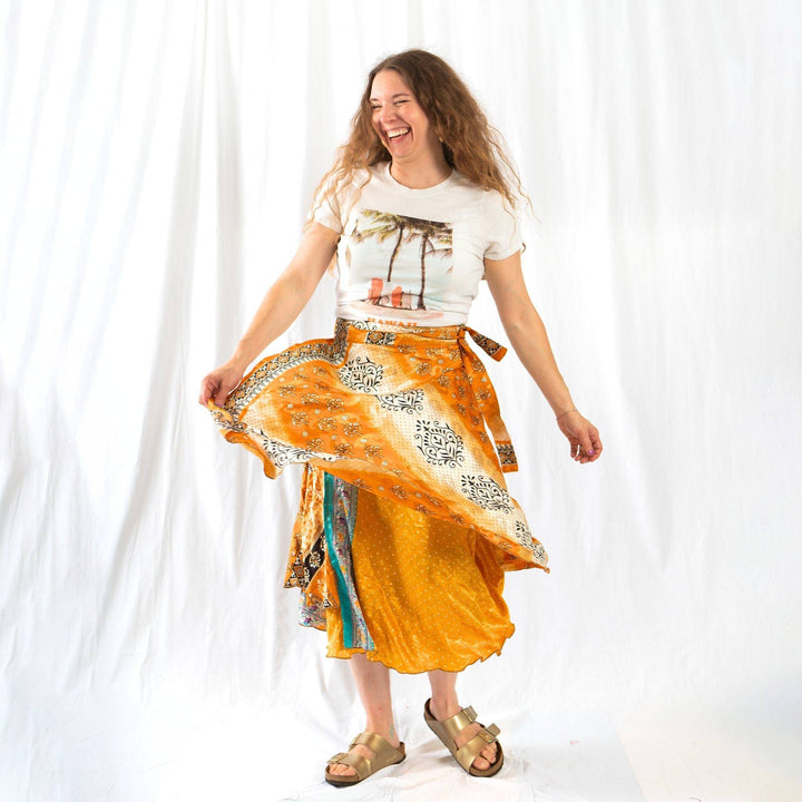 The Original Sari Wrap Skirt - Darn Good Yarn