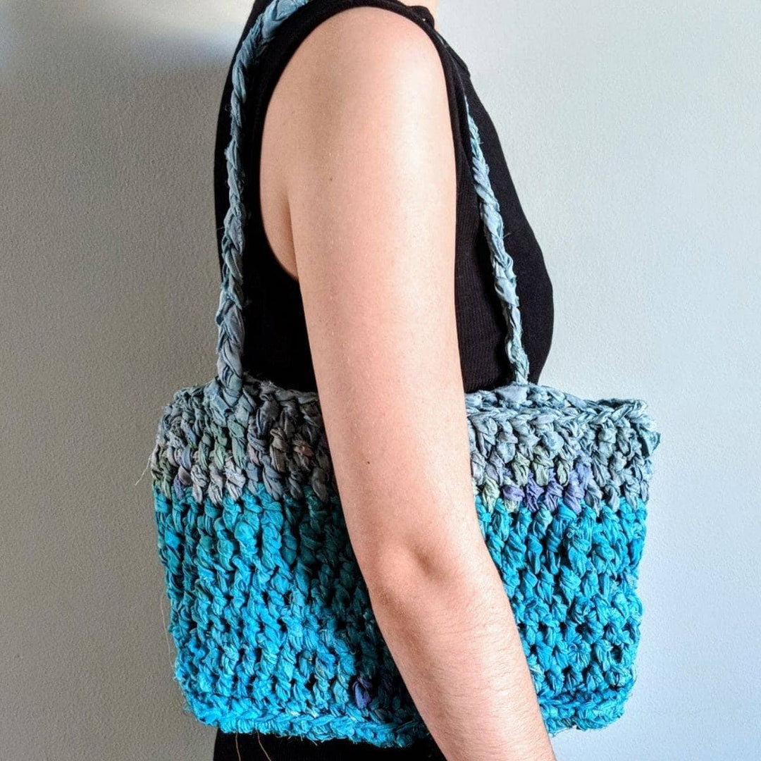Sea Waves Beach Bag Crochet Kit Darn Good Yarn