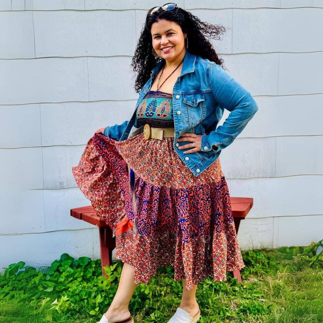 Sedona Patchwork Skirt | Darn Good Yarn 02-12 Sedona Patchwork Skirt | Darn Good Yarn 02-12