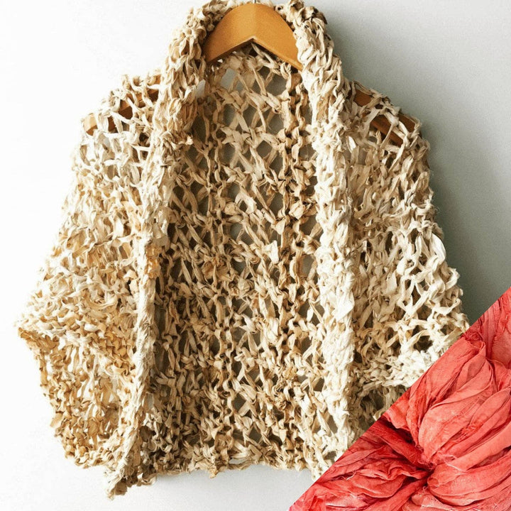 Silk Garter + Lace Summer Cocoon Coat Knit Kit - Darn Good Yarn