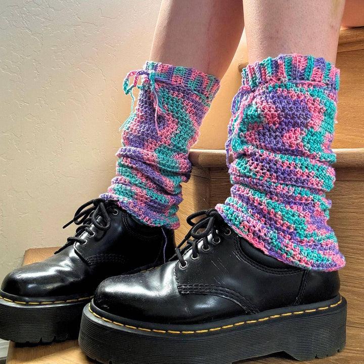 Slouchy Leg Warmers - Crochet Pattern - Darn Good Yarn