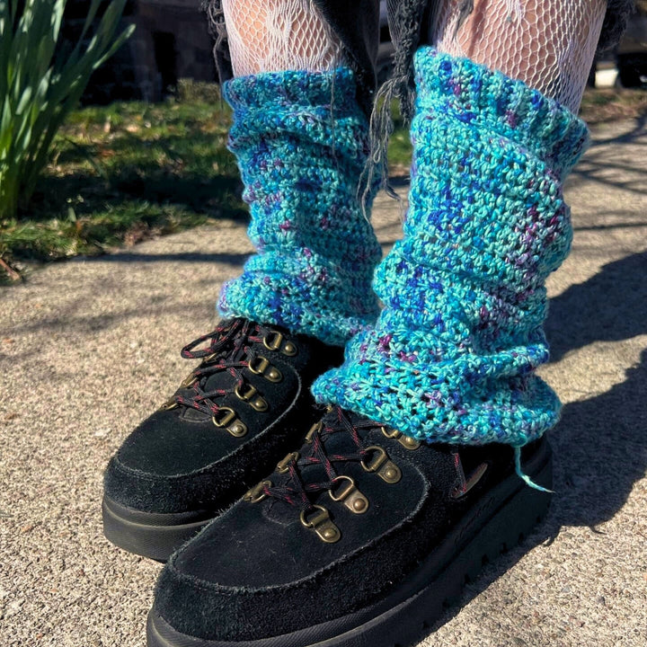 Slouchy Leg Warmers - Crochet Pattern - Darn Good Yarn