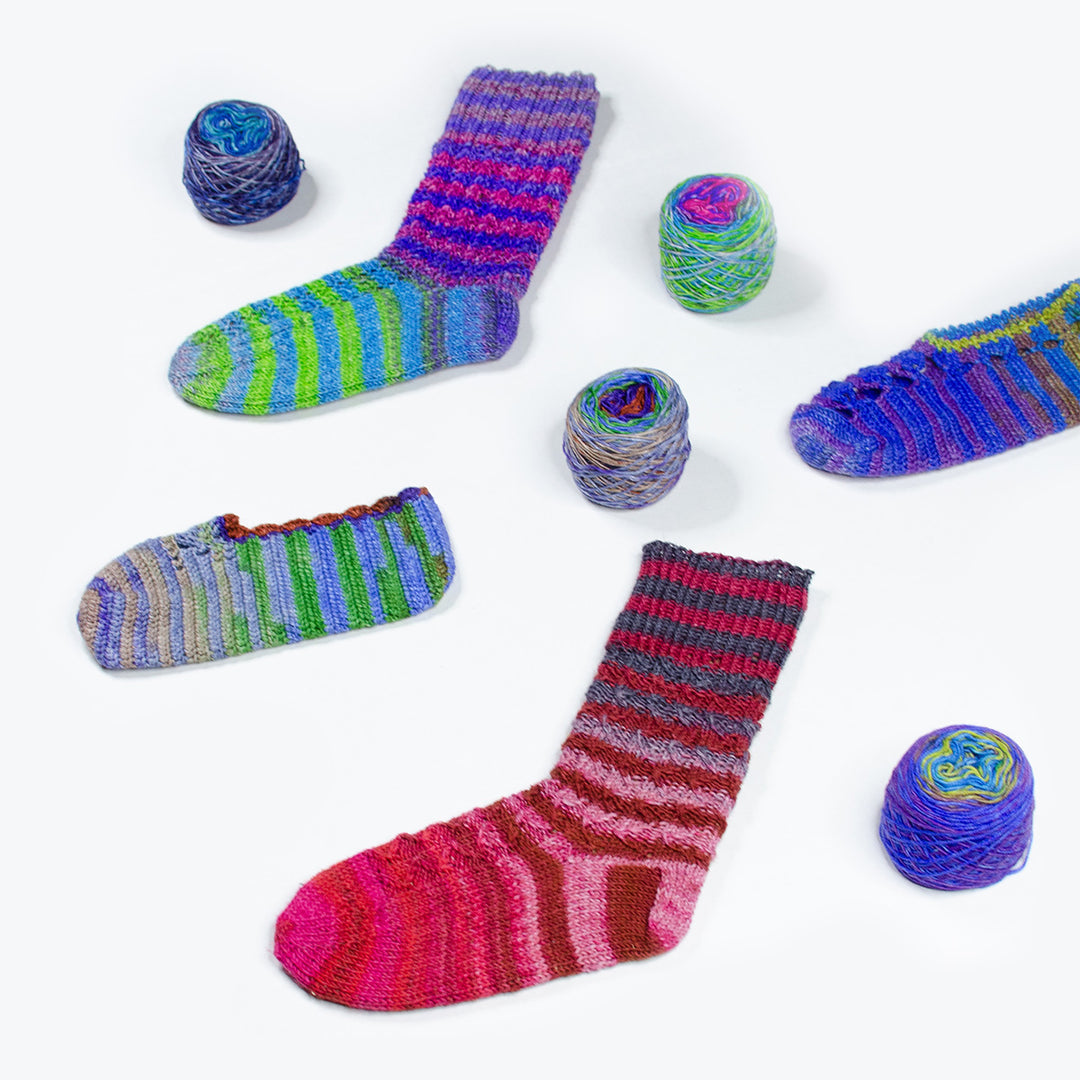 Turkish Sock & Slipper Pattern Bundle – Vol 2 6 Beautiful Knit & Crochet Sock Designs | Darn Good Yarn