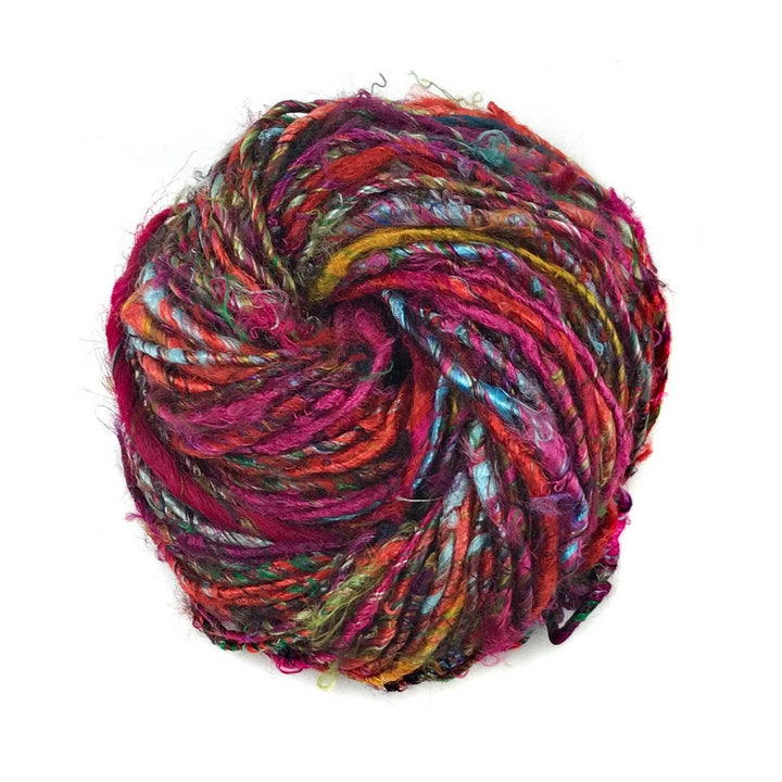 vegan yarn multicolor banana fiber yarn.