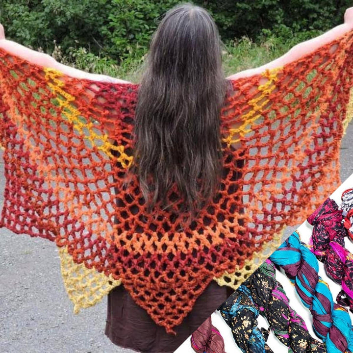 Sunburst Shawl - Crochet Kit - Darn Good Yarn