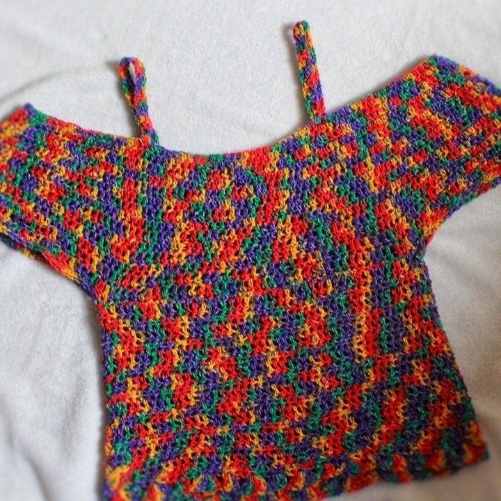 The Sundaze Crochet Top on a white background
