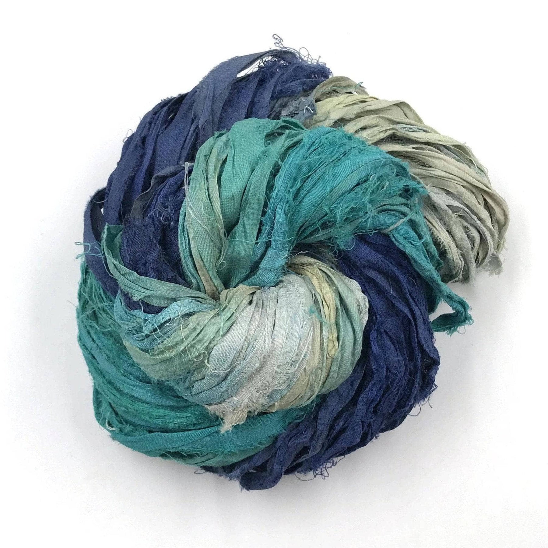 Sari Ribbon Thread Artisan Sari Silk Ribbon Yarn | Darn Good Yarn
