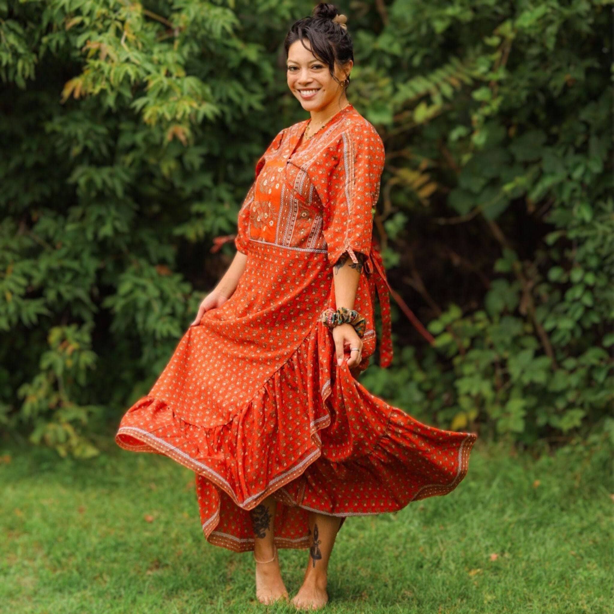 ワンピース arts and science ethnic wrap dress wool ワンピース arts and science ethnic wrap dress wool ARTS & SCIENCE