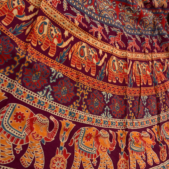 Exotic Boho Cotton Skirt
