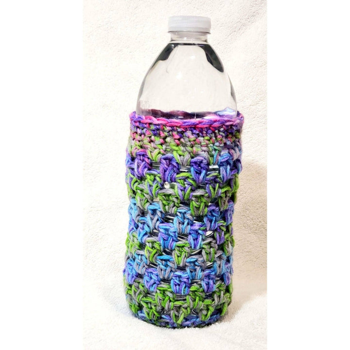 water bottle with a koozie on it 
