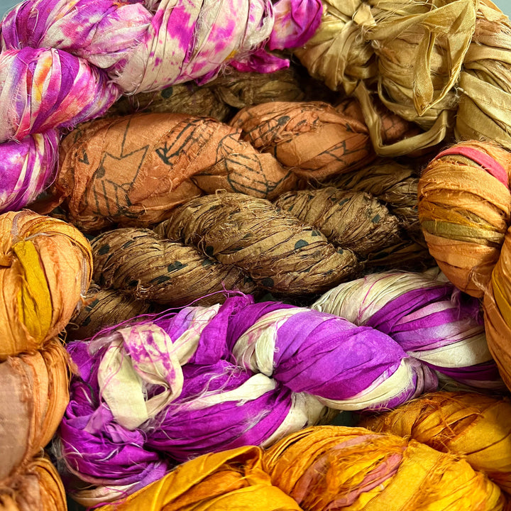 Mystery Hank of Sari Silk Ribbon Yarn