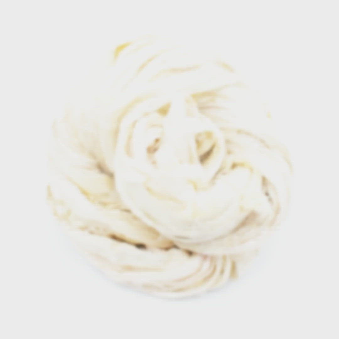 Undyed Yarn - Dyeable Yarn Collection - Silk Roving Worsted Weight Yarn Dandelion Poof