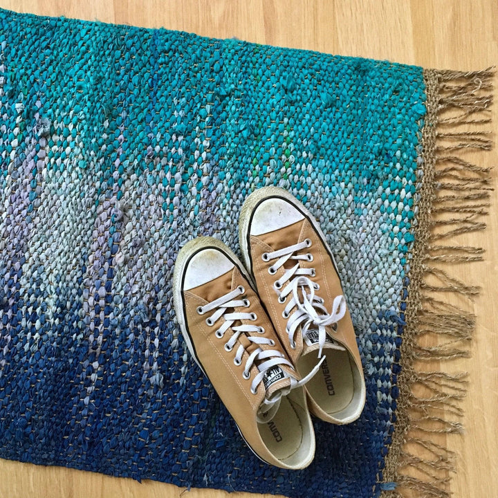 Adriatic Pools Rug Weaving Kit | Darn Good Yarn - eco-friendly yarn + boho clothing