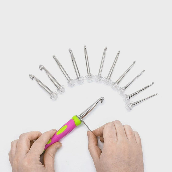 interchangeable hooks from Darn Good Yarn  video