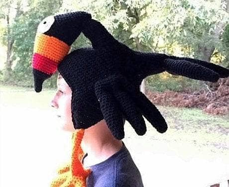 Birdbrain Toucan Hat: Crochet Toucan Hat Pattern