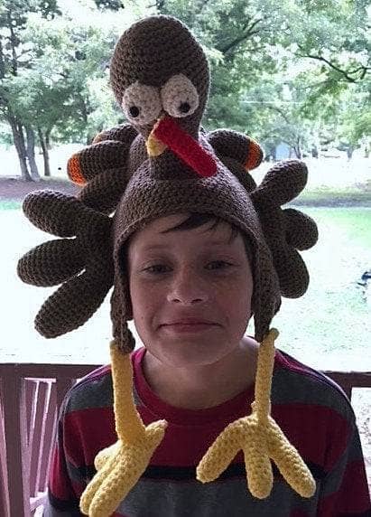 Birdbrain Turkey Hat: Crochet Turkey Hat Pattern