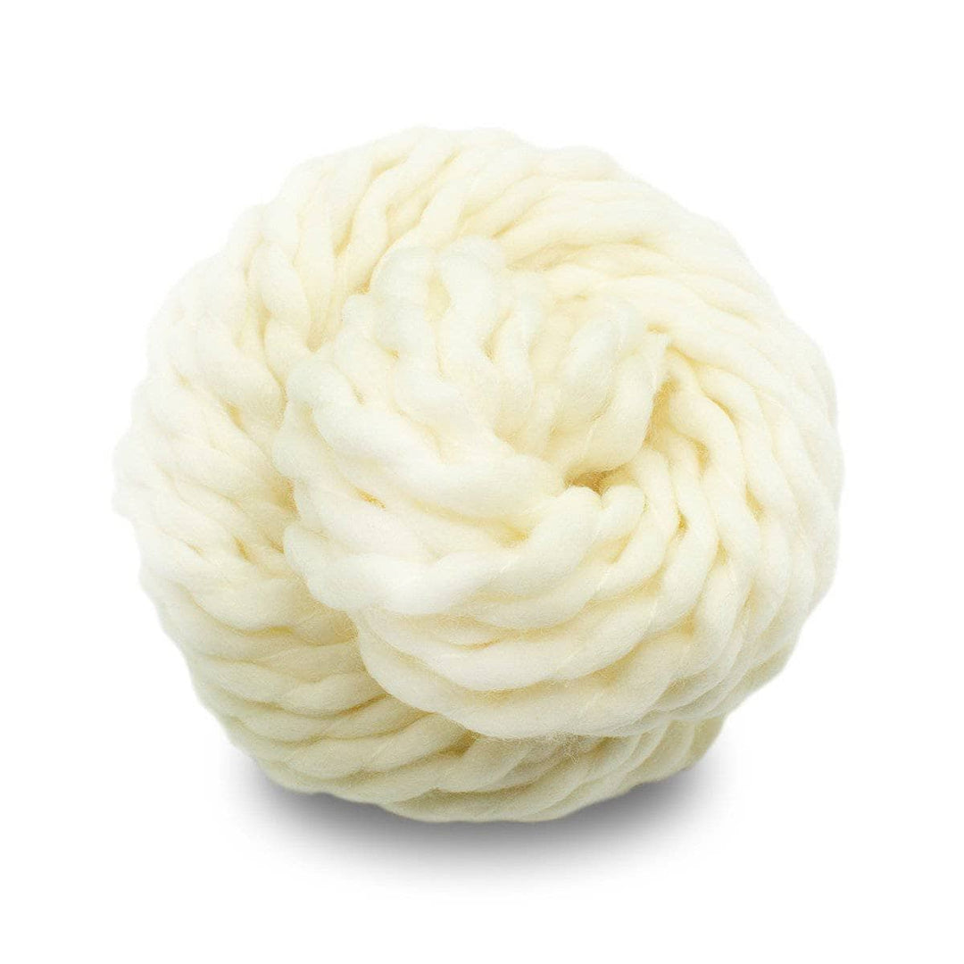 white yarn on a white background