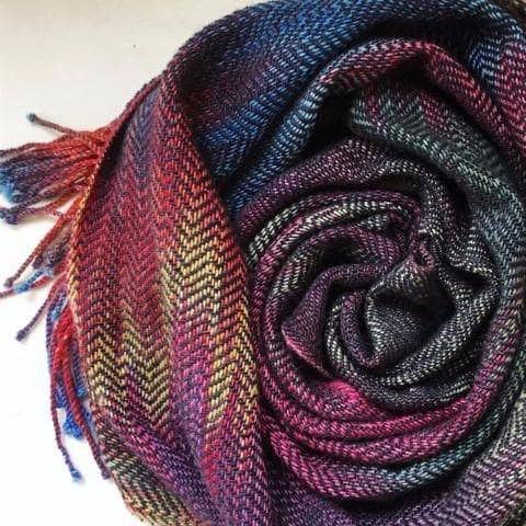 Cabito Wool Color Pool Woven Scarf Pattern | Darn Good Yarn - eco-friendly yarn + boho clothing