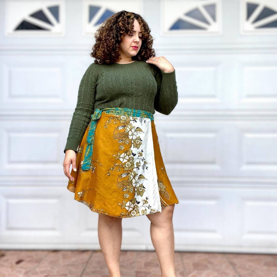 Sari Wrap Skirt - California Sunset - Darn Good Yarn