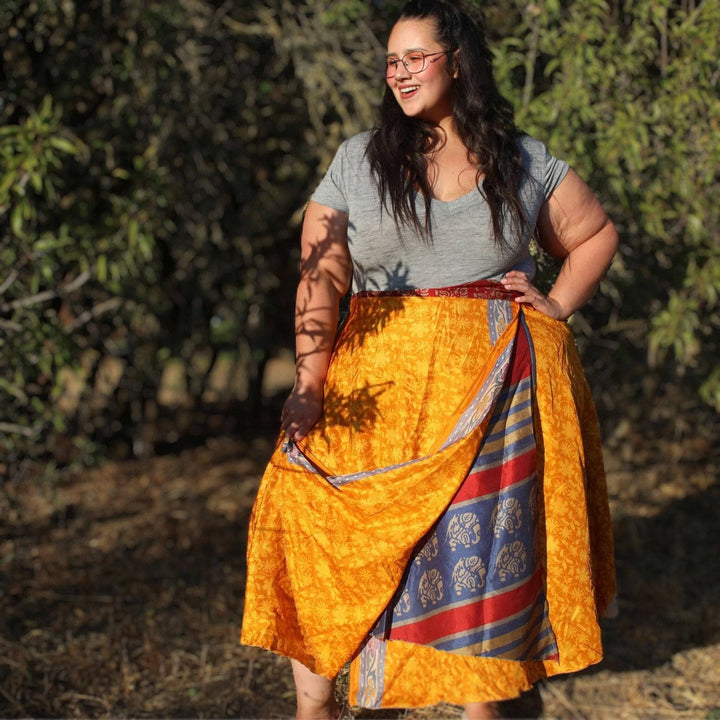 Sari Wrap Skirt - California Sunset - Darn Good Yarn