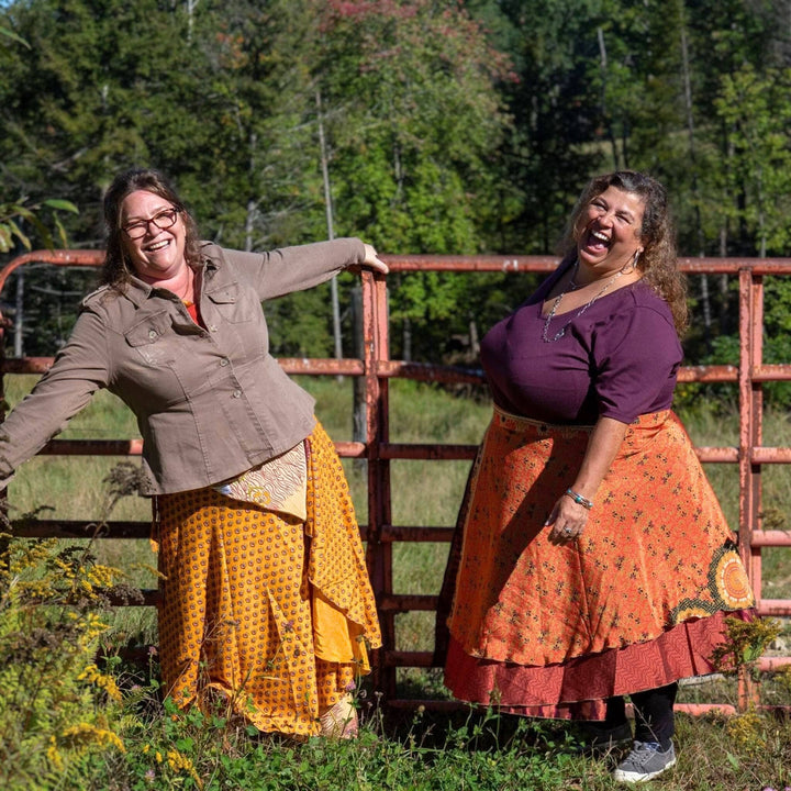Sari Wrap Skirt - California Sunset - Darn Good Yarn