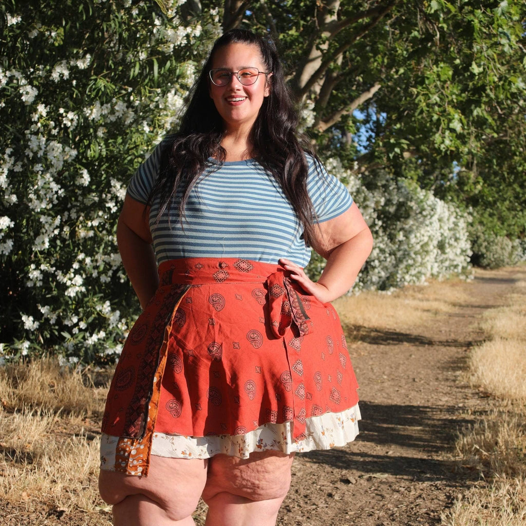 Sari Wrap Skirt - California Sunset - Darn Good Yarn