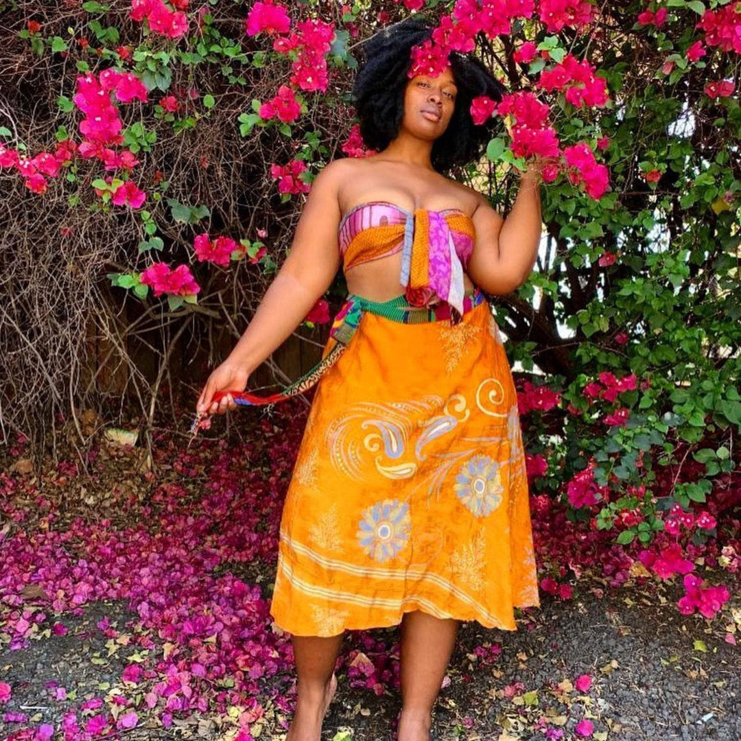 Surplus Sari Wrap Skirt - Darn Good Yarn