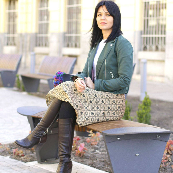 The Original Boho Reclaimed Sari Wrap Skirt - Darn Good Yarn