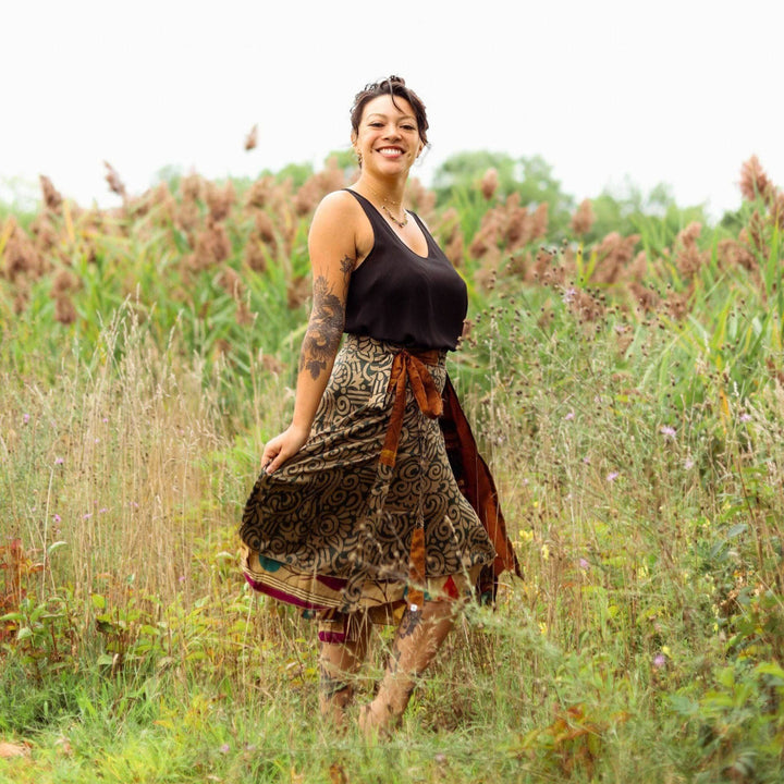 Do Darn Good Sari Wrap Skirt