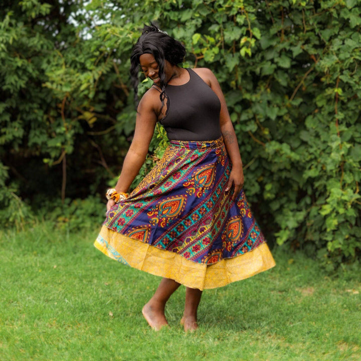 Do Darn Good Sari Wrap Skirt