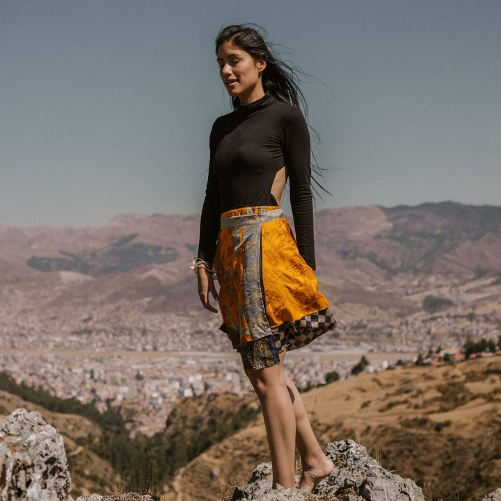 Do Darn Good Sari Wrap Skirt