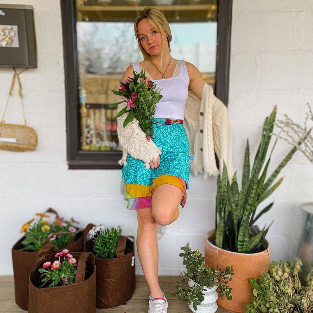 Do Darn Good Sari Wrap Skirt