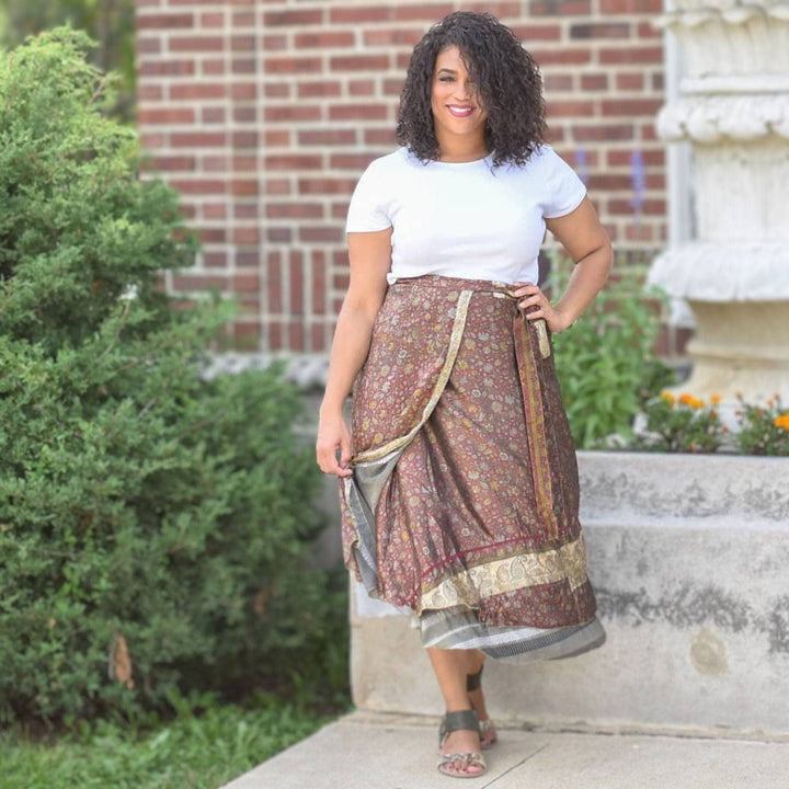 Do Darn Good Sari Wrap Skirt
