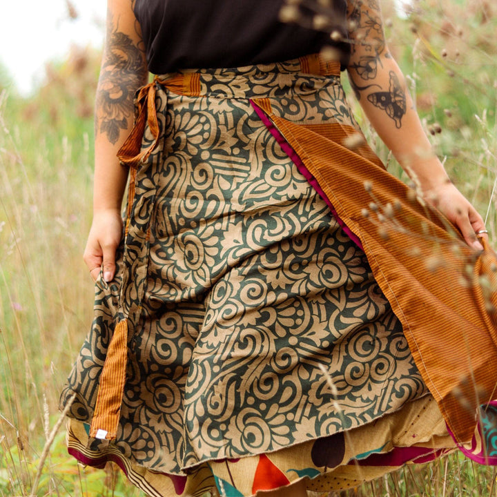 Do Darn Good Sari Wrap Skirt