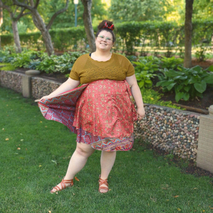 Do Darn Good Sari Wrap Skirt