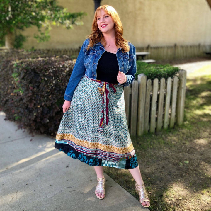 Do Darn Good Sari Wrap Skirt