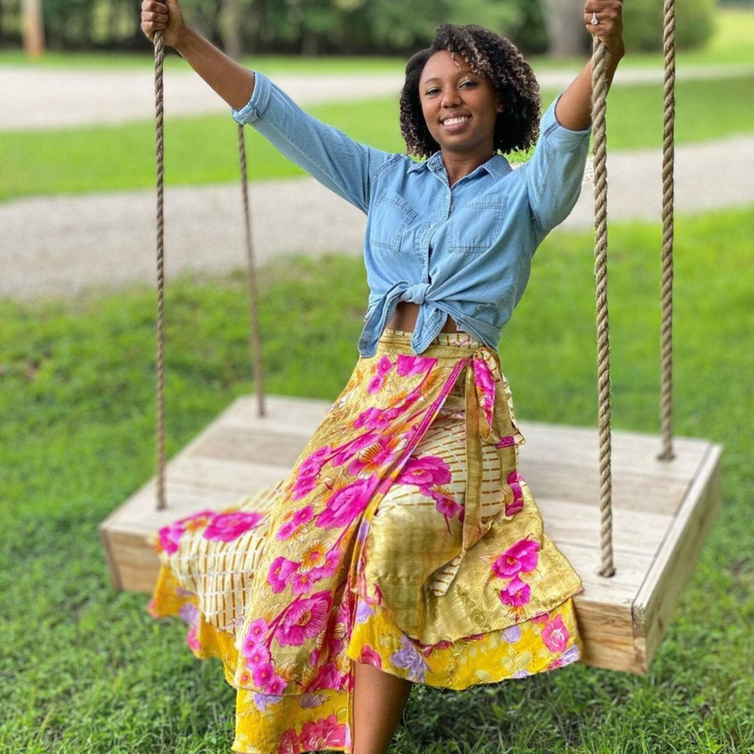 Do Darn Good Sari Wrap Skirt