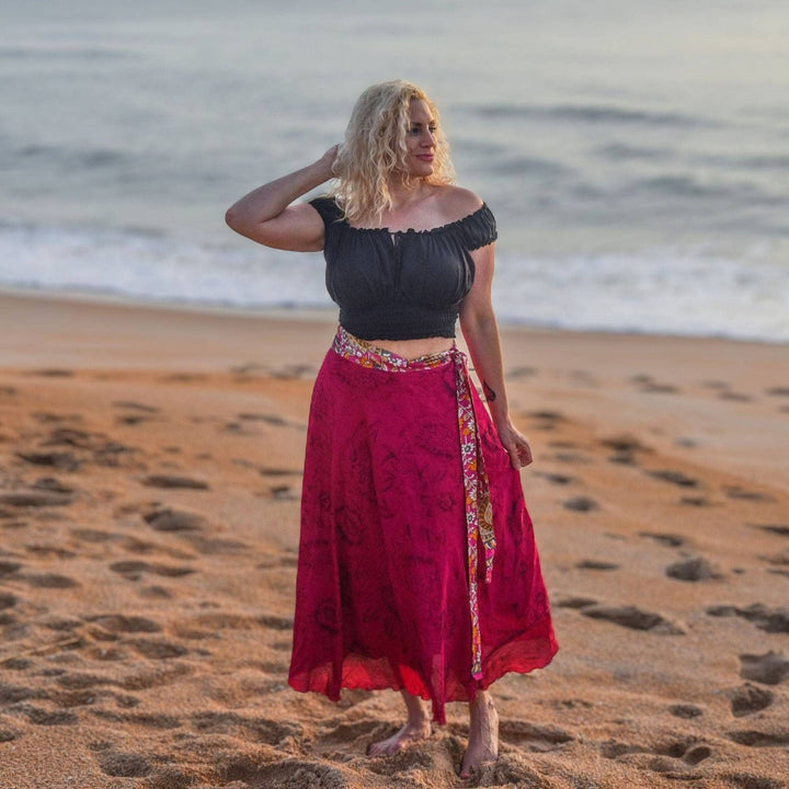 Do Darn Good Sari Wrap Skirt