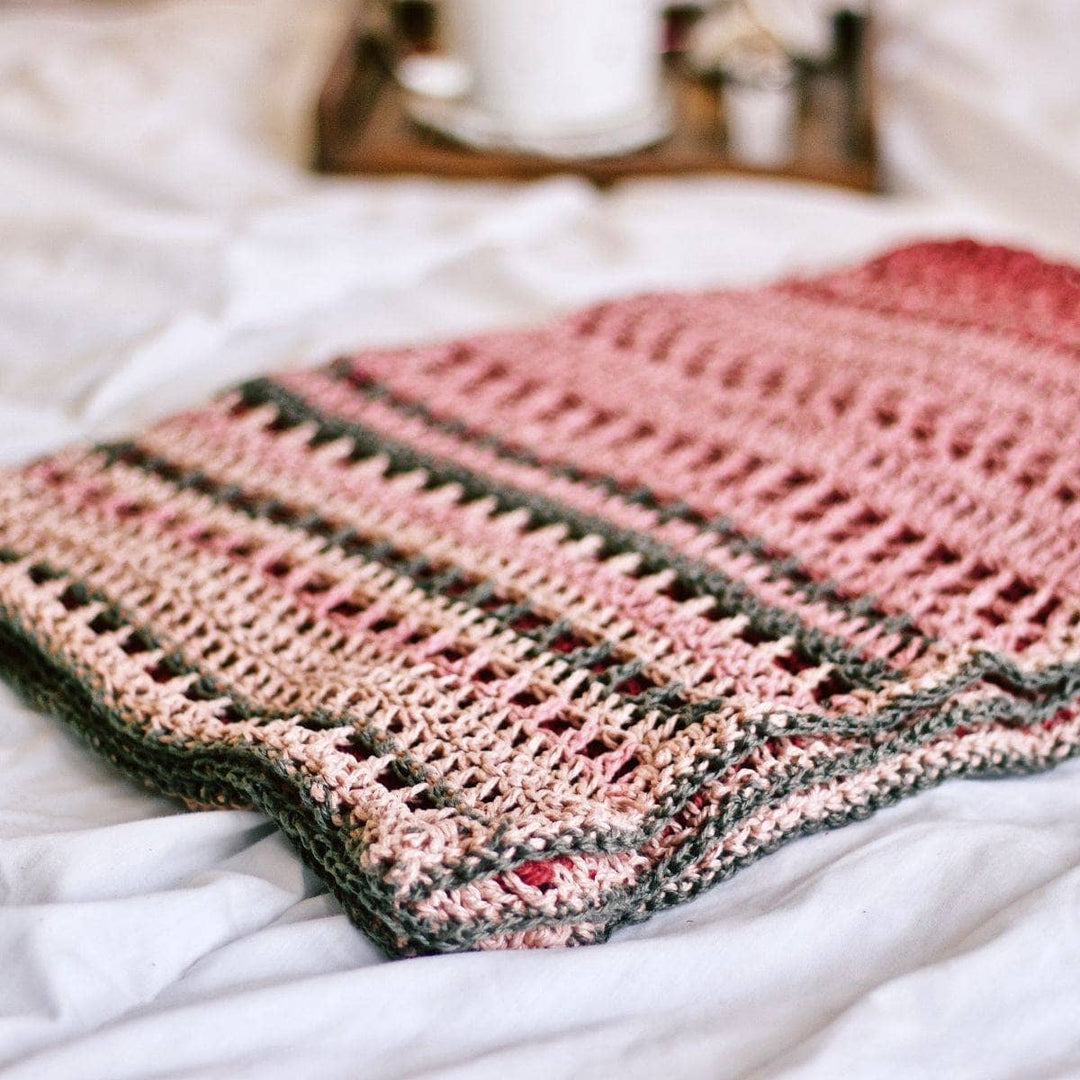 Easy Crochet Blanket Kit for Beginners - 5 Color Choices – Darn