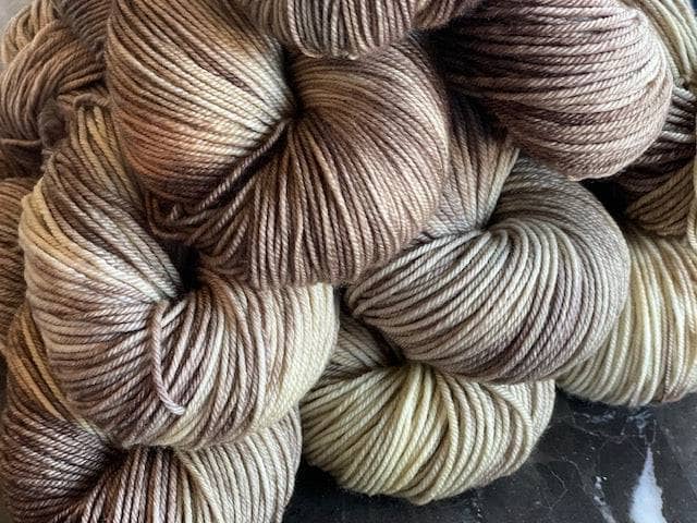 Friday Night Fibers - Dark and Stormy DK Weight Hand Painted Hand Dyed Yarn