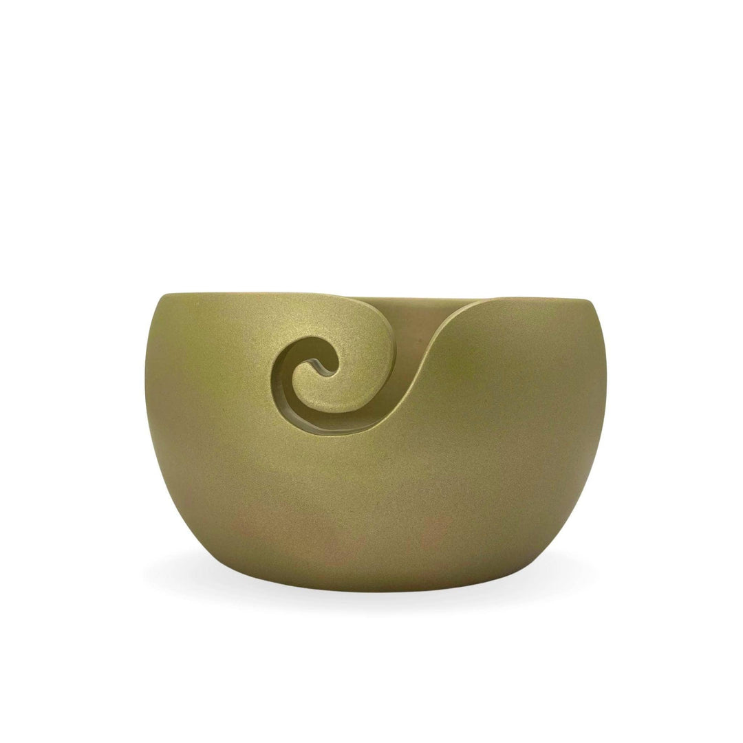 Golden Wooden Yarn Bowl – Darn Good Yarn