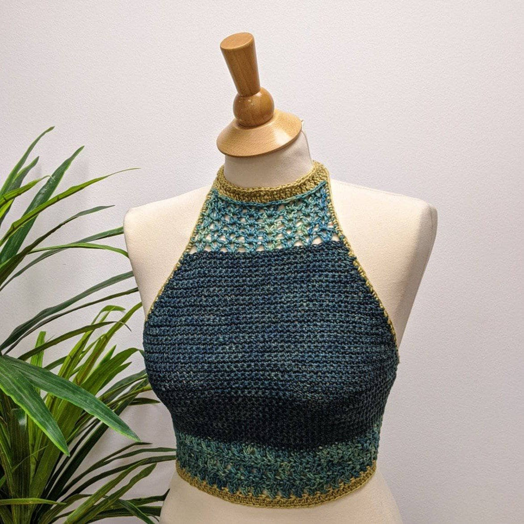 Crochet Bralette Pattern and Kit - Easy Crochet Halter Top – Darn Good Yarn