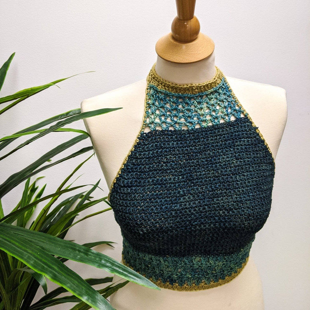 MYRA Crochet Crop Top, Bralette Crochet Top, Crochet Tops, Halter